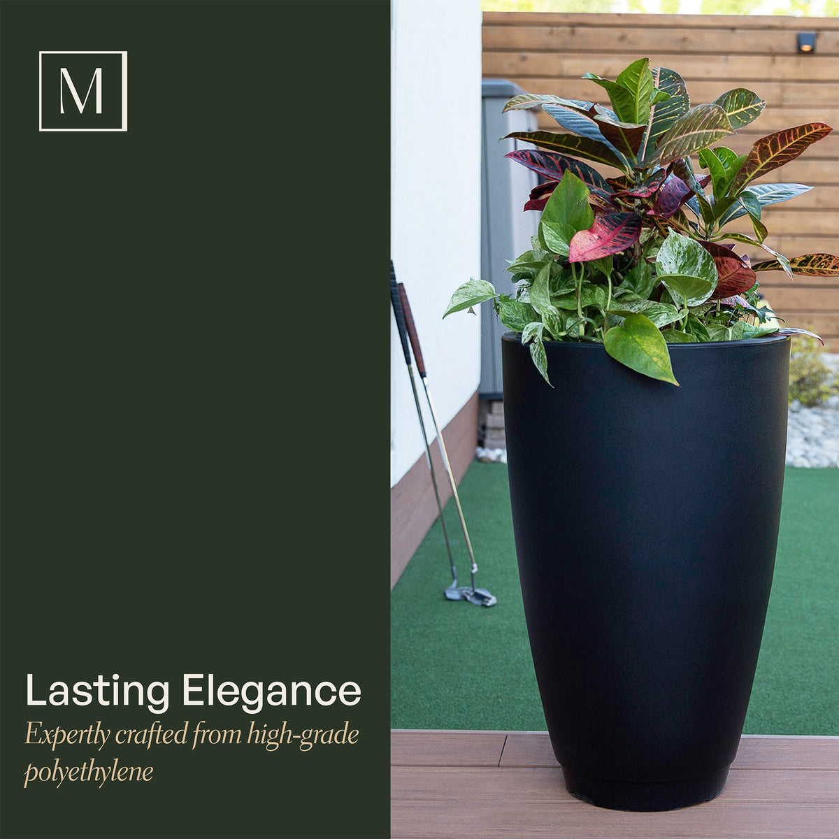 Caprio 26in Self-Watering Tall Planter, view 7