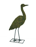 40 Inch Mossed Heron Garden Topiary Frame