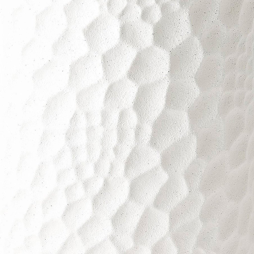 Chiseled Garden Stool - White
