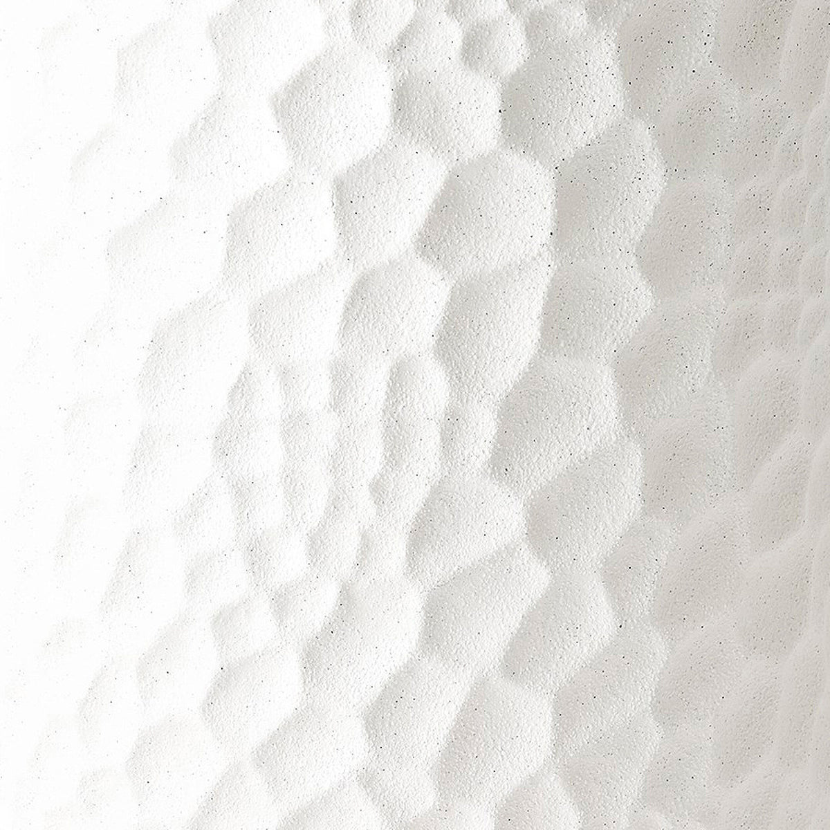 Chiseled Garden Stool - White