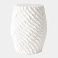Wave Garden Stool - White