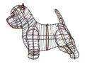 14 Inch Westie Garden Topiary Frame