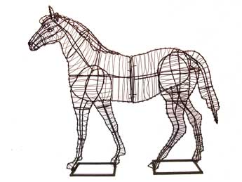 17 Inch Horse Garden Topiary Frame