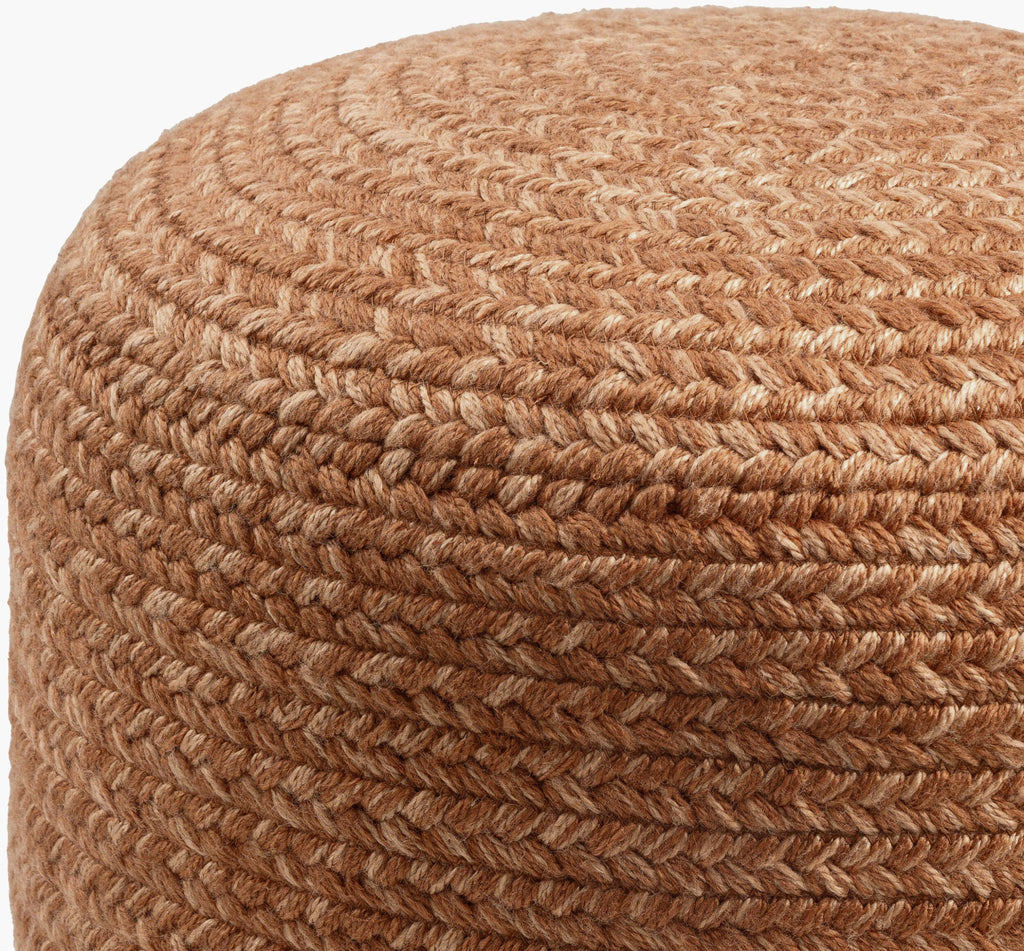 Entwined Pouf - Brown