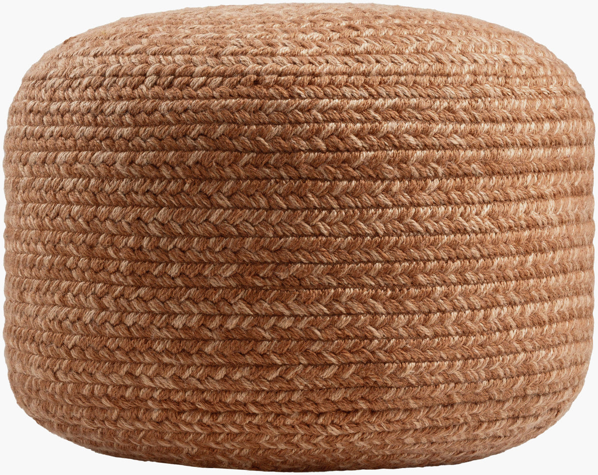 Entwined Pouf - Brown
