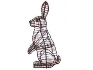 21 Inch Upright Rabbit Garden Topiary Frame
