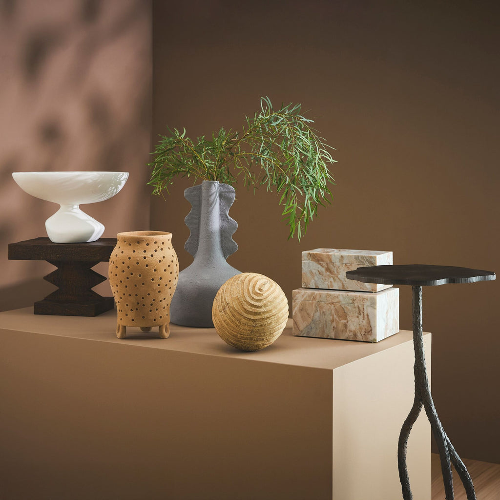 Forest Blossom Pedestal - Natural Iron