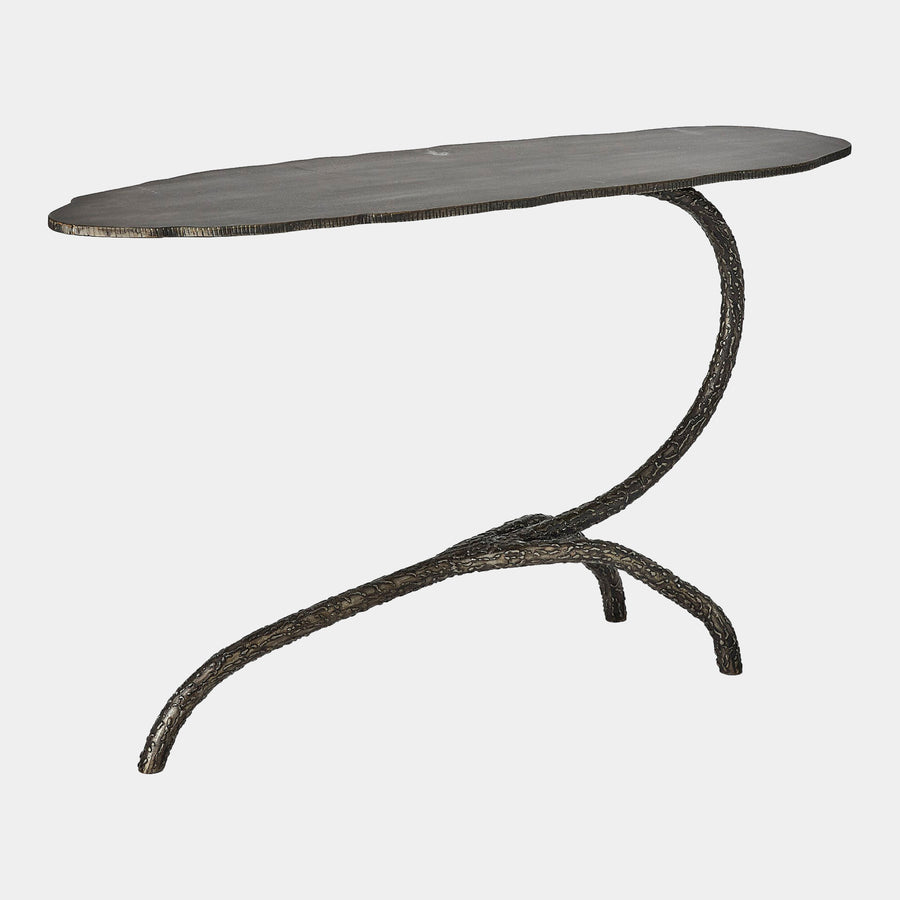 Forest Blossom Side Table - Natural Iron