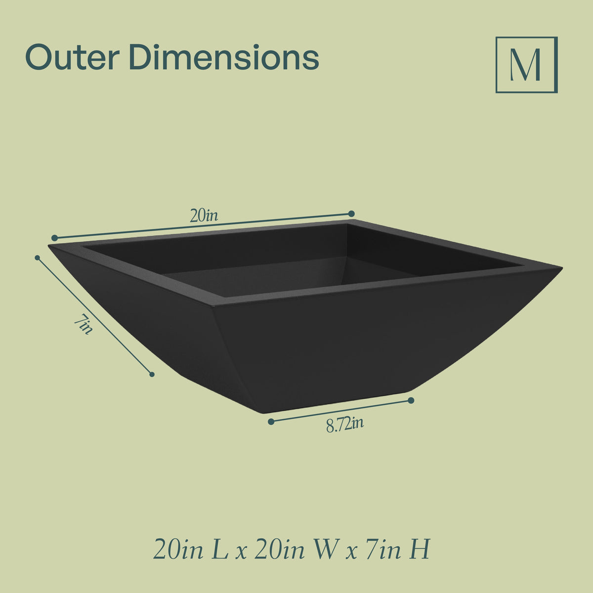 Evolve 20in Tapered Bowl Planter (2-Pack), view 4