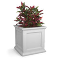 Fairfield 20in Self-Watering Square Planter, White