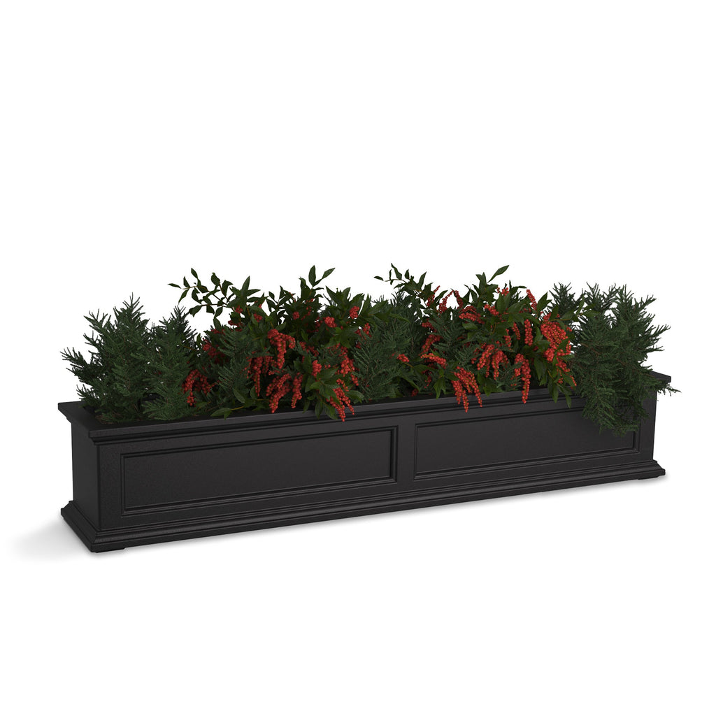 Fairfield 5FT Self-Watering Window Box, Black