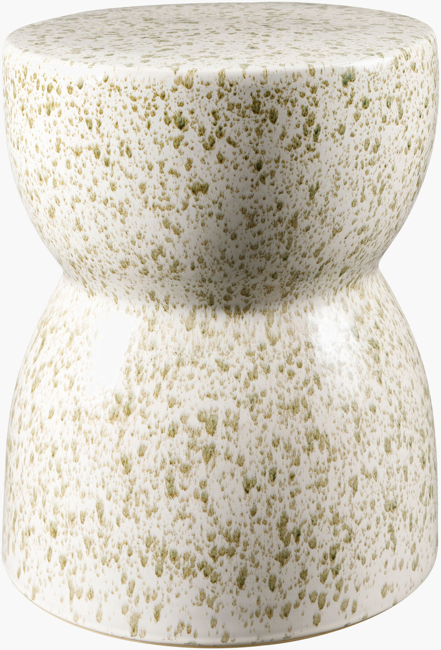Hourglass Garden Stool - Cream