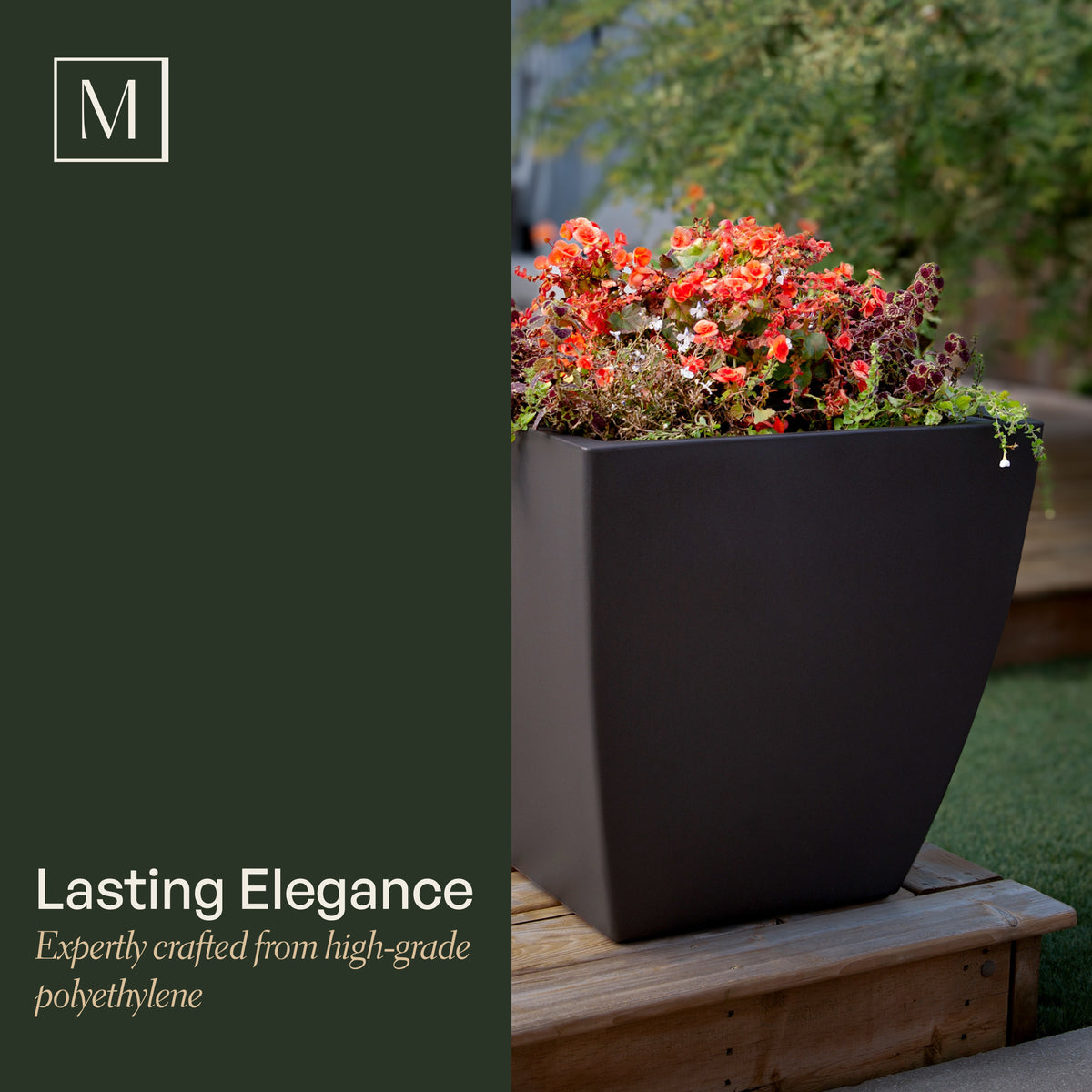 Kobi 24in Self-Watering Square Planter, view 5