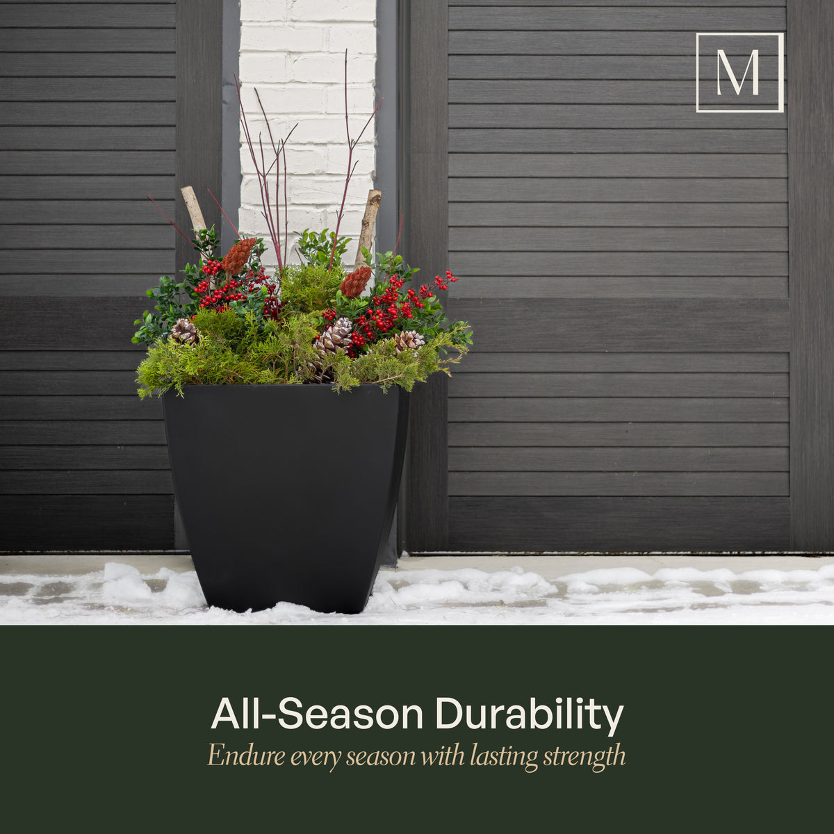 Kobi 24in Self-Watering Square Planter, view 6