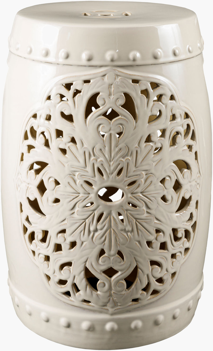 Nusrat Garden Stool - White