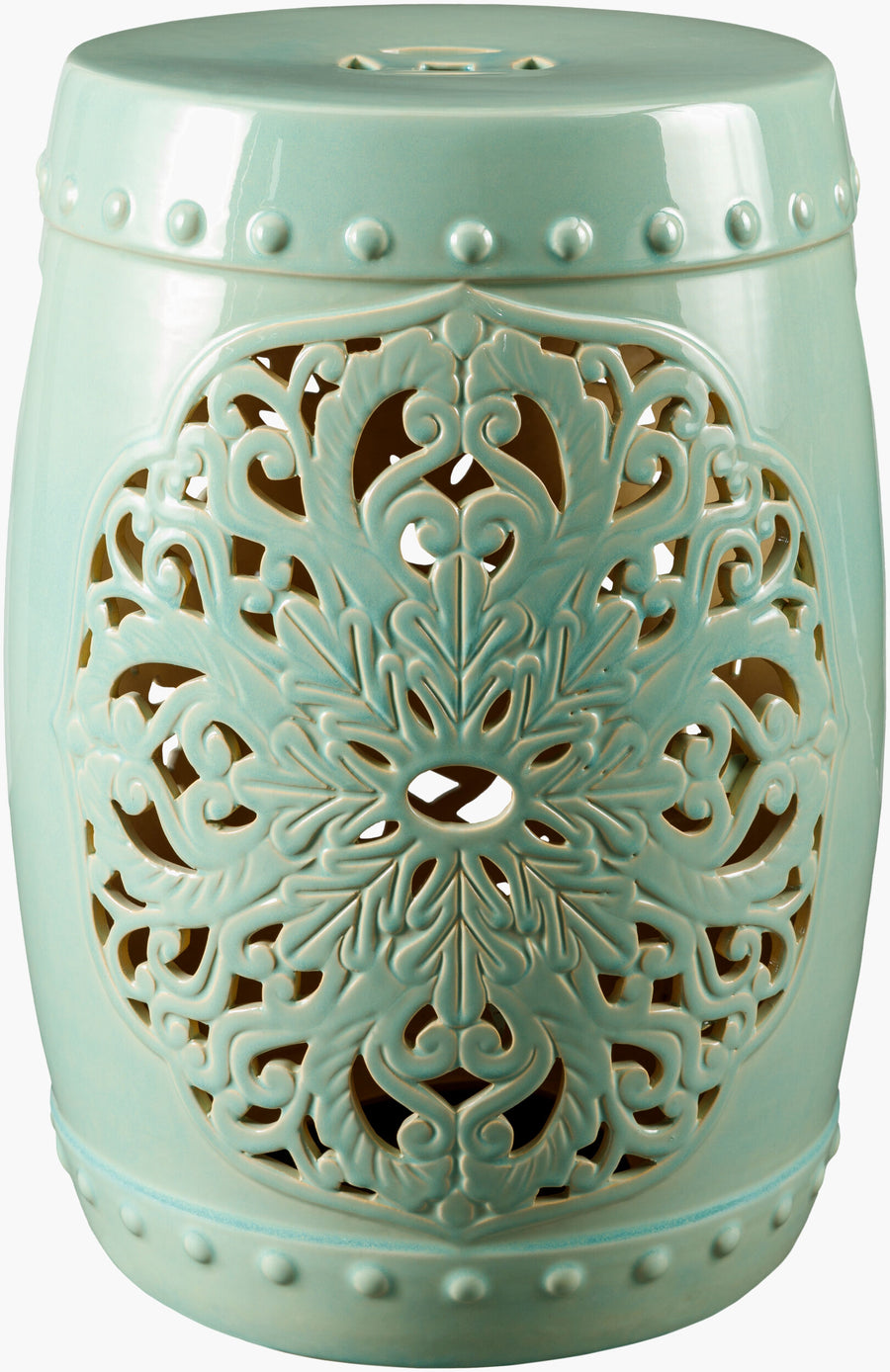 Nusrat Garden Stool - Seafoam
