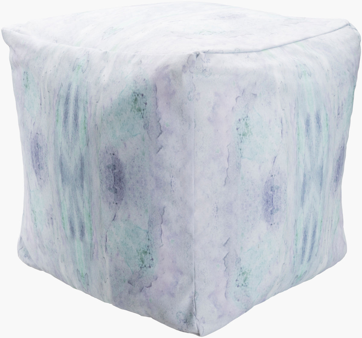 Agua Pouf - Blue, Gray & White