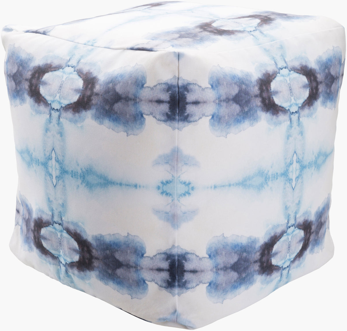 Agua Pouf - Blue & Gray