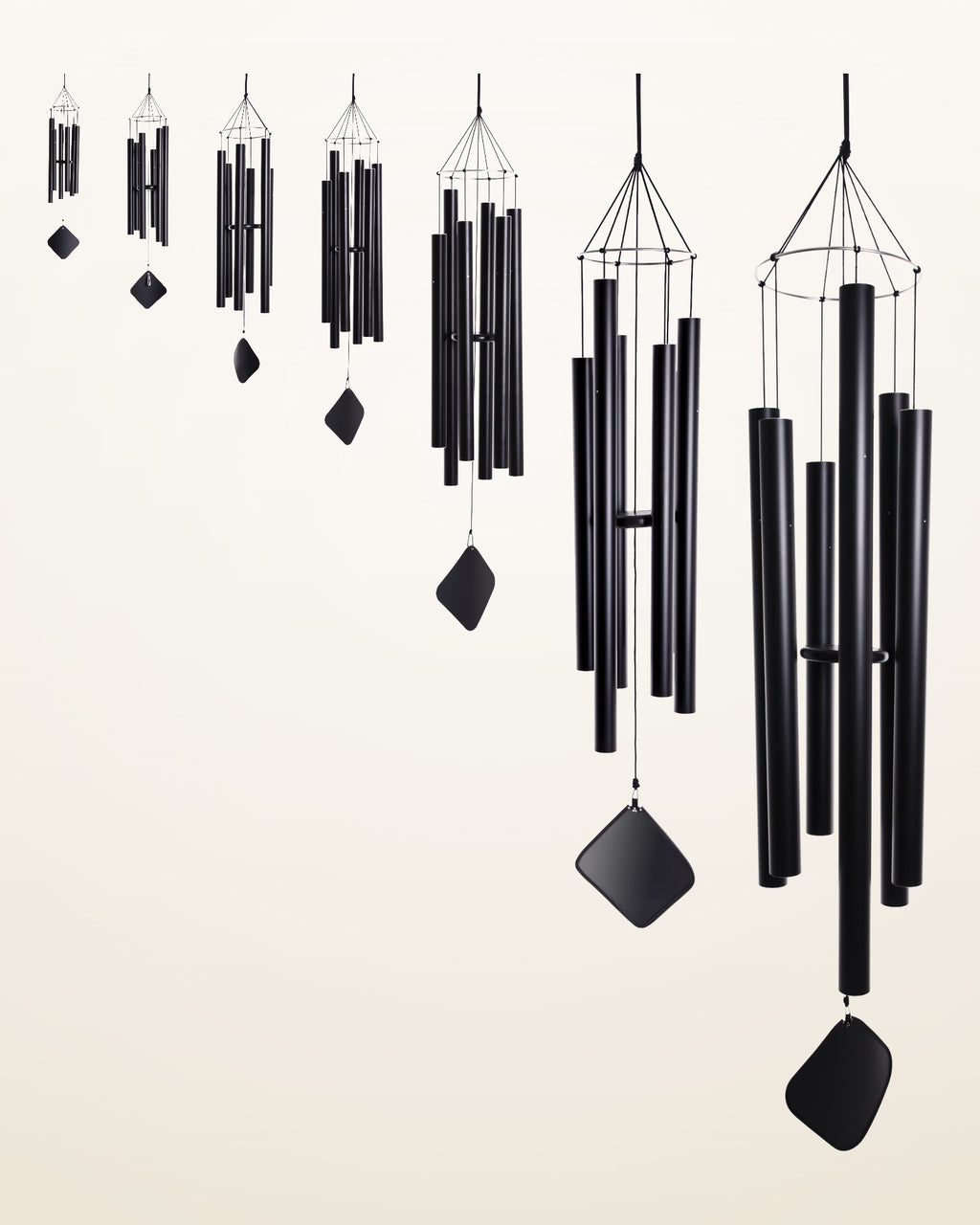 Quartal wind chime family, soprano through basso profundo