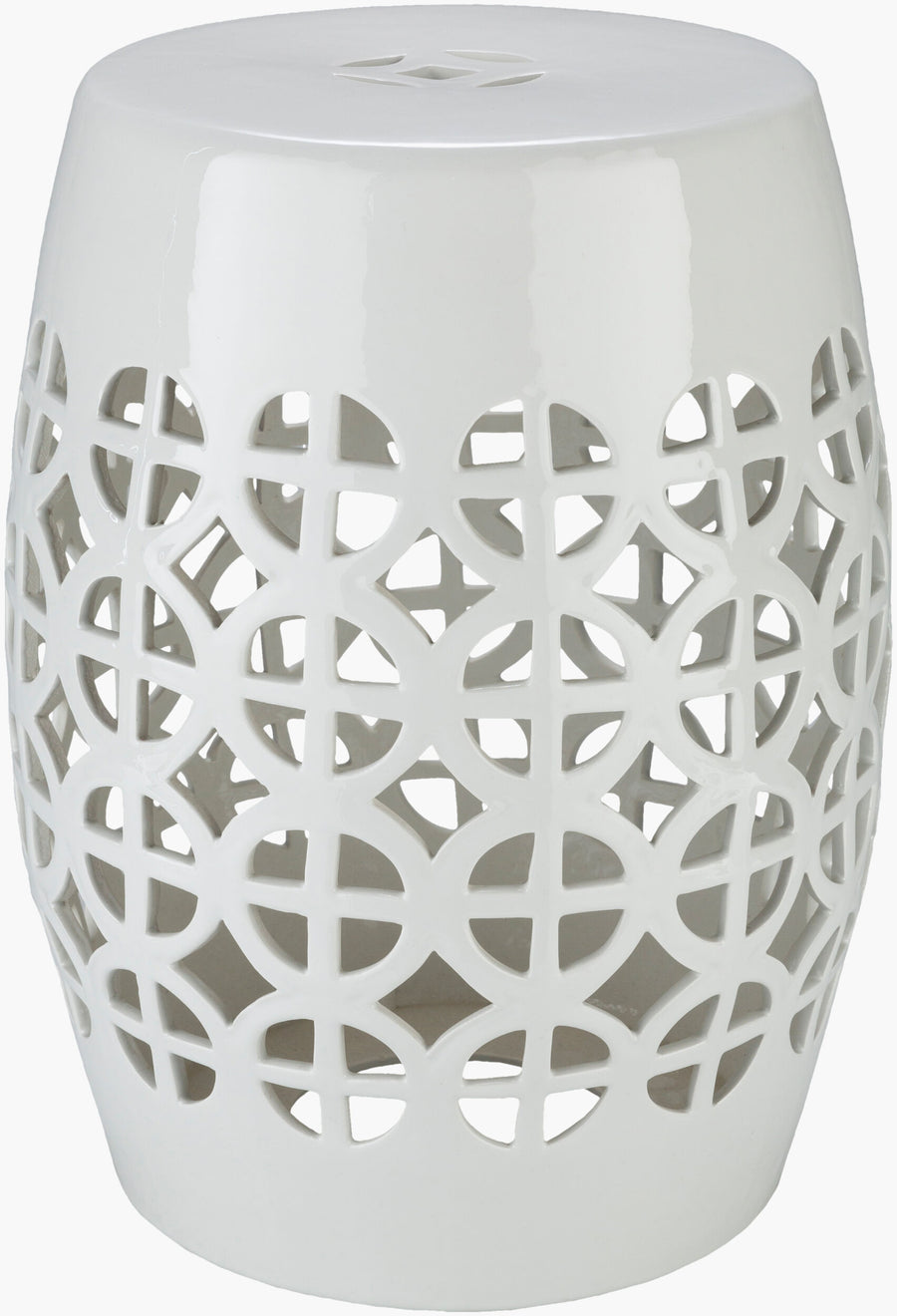 Ridgeway Garden Stool - White