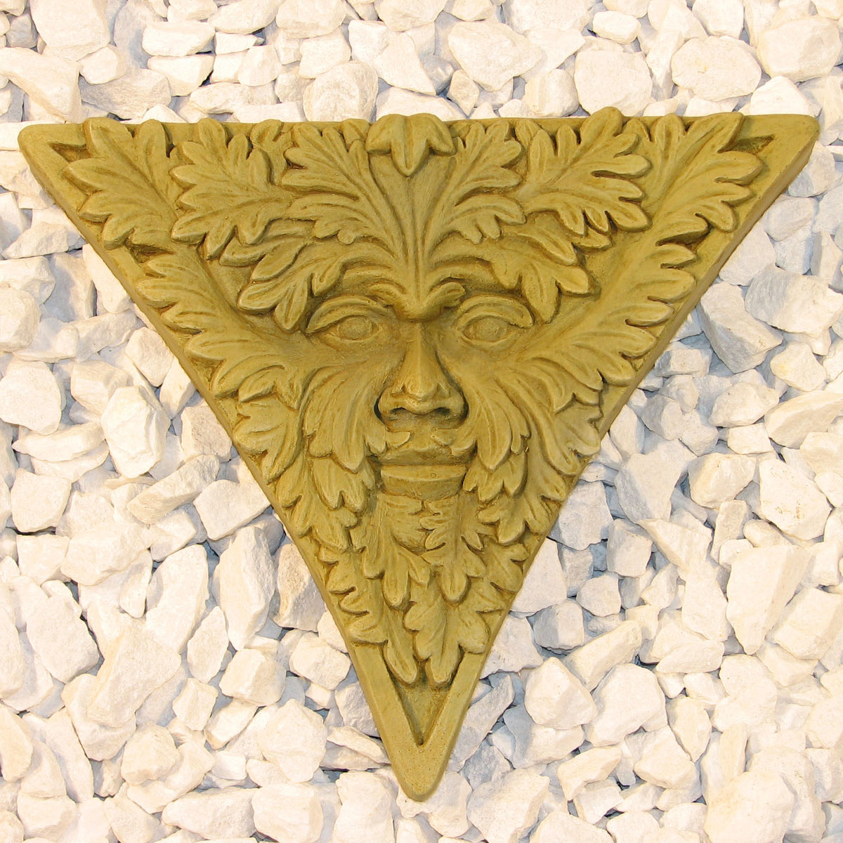 Triangular Green Man Plaque