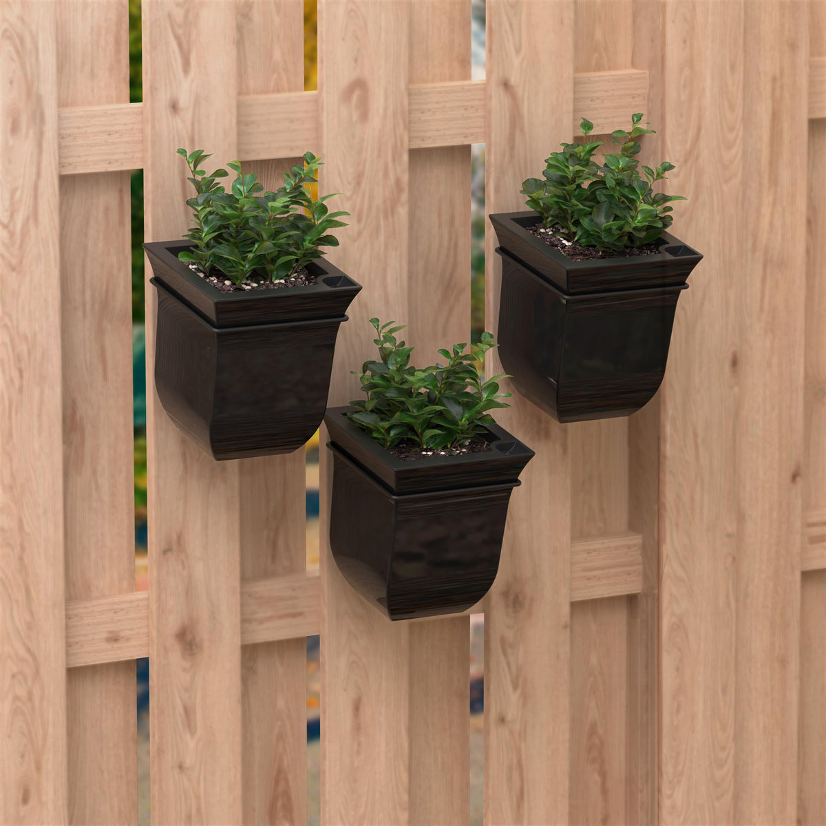 Valencia 8in Self-Watering Wall Planter (3-Pack), view 3