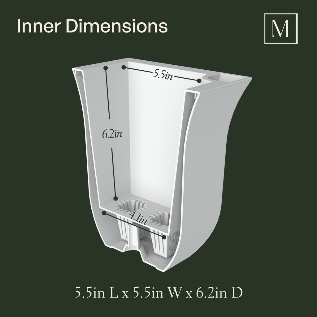 Valencia 8in Self-Watering Wall Planter (3-Pack), view 5
