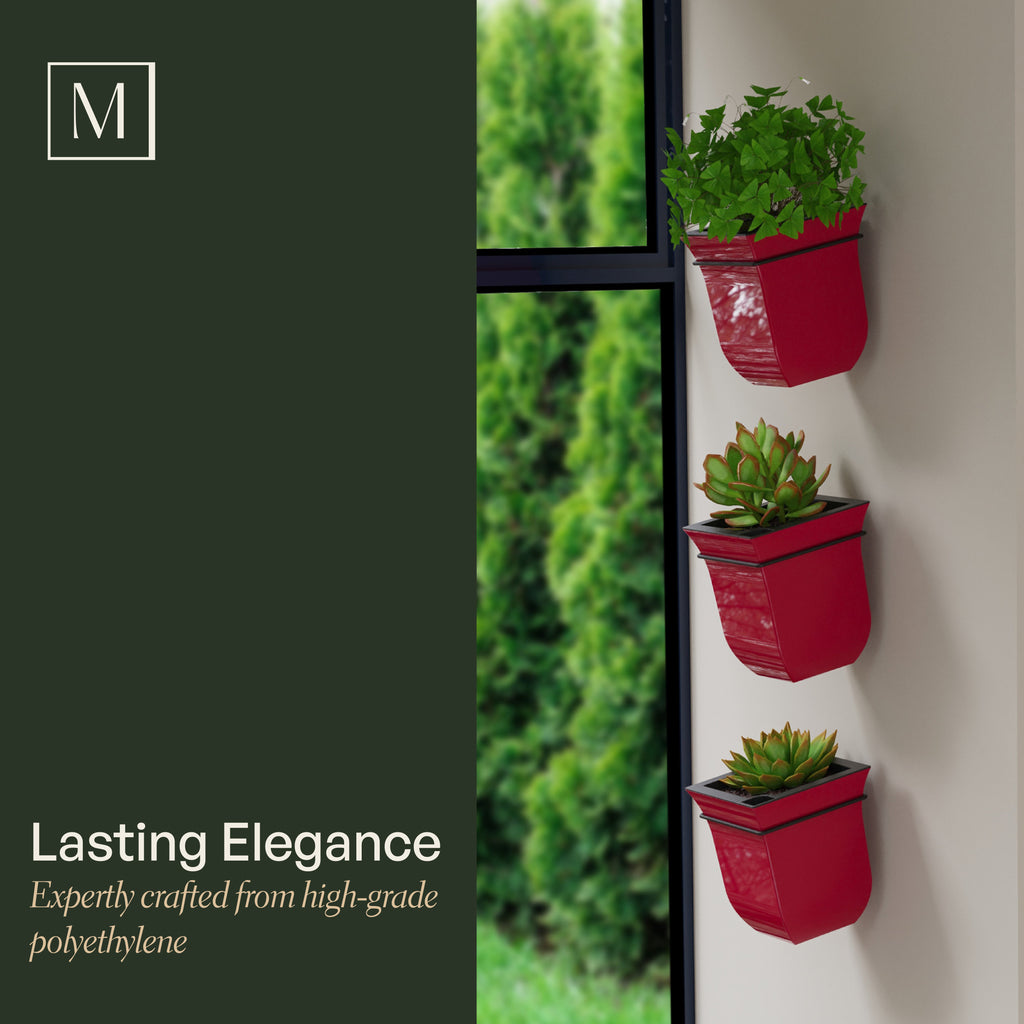 Valencia 8in Self-Watering Wall Planter (3-Pack), view 7