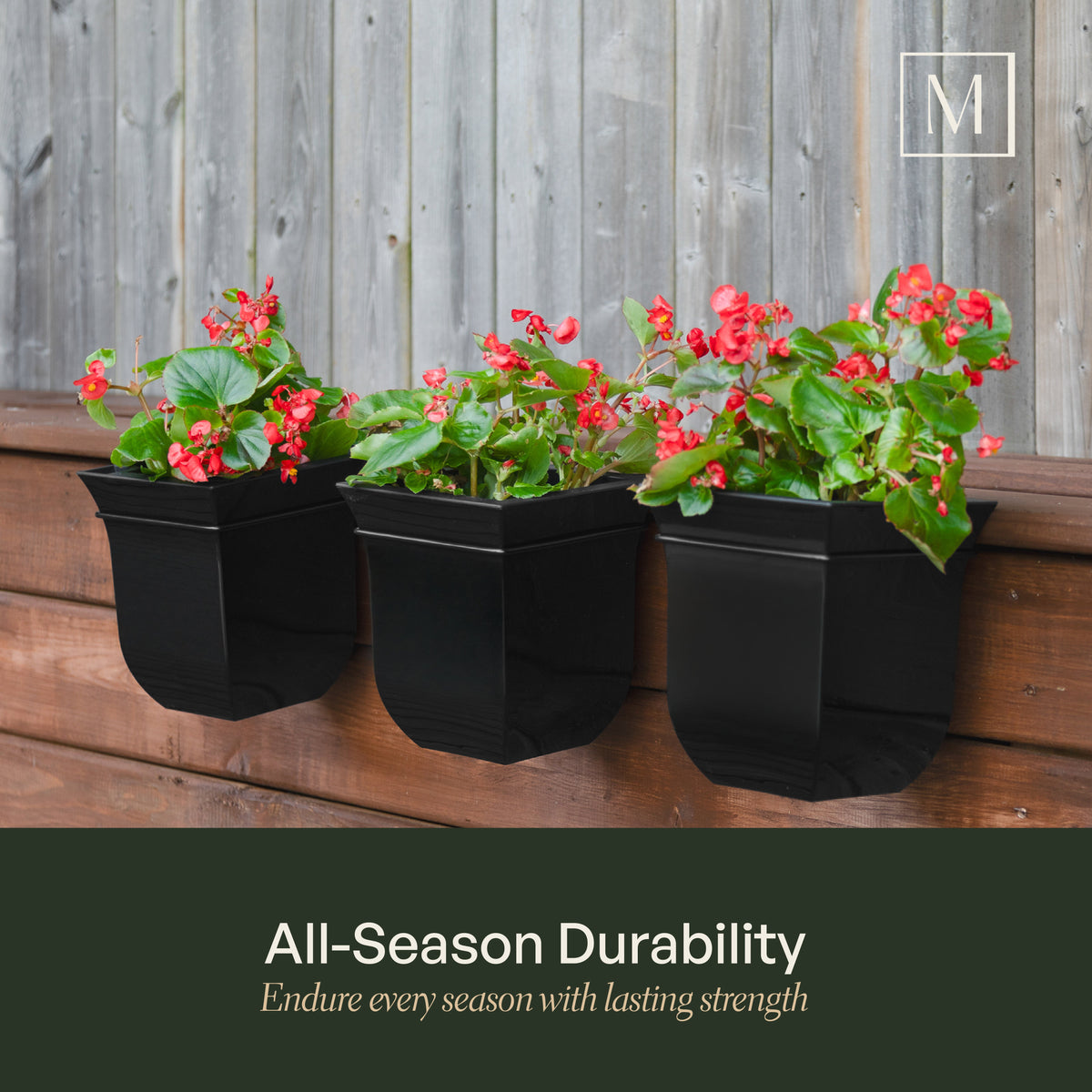 Valencia 8in Self-Watering Wall Planter (3-Pack), view 8
