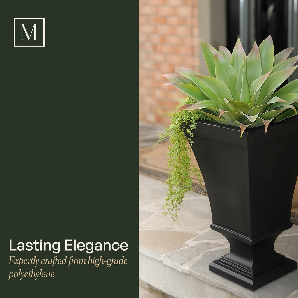 Vienna 25in Tall Urn Planter (2-Pack), view 6