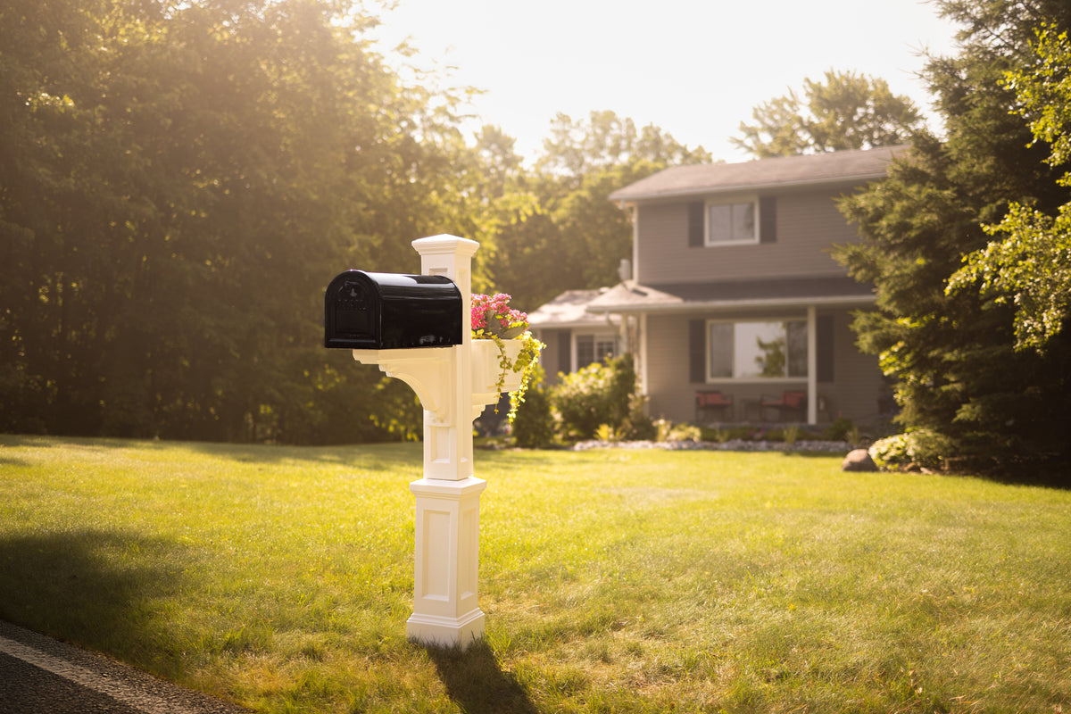 Westbrook Mailbox Post, view 2