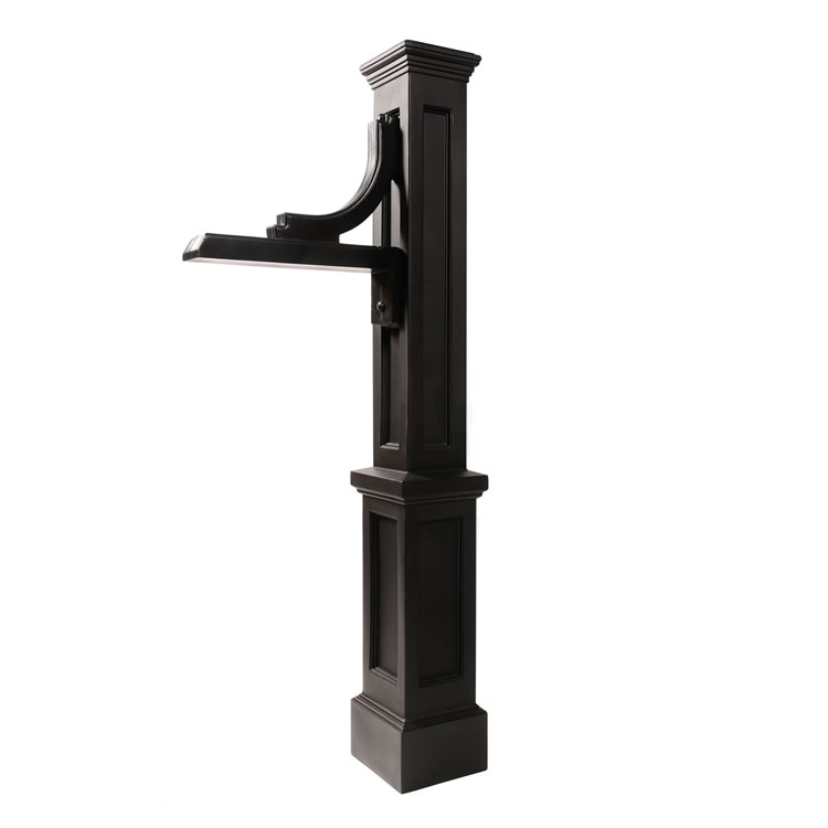 Woodhaven Address Sign Post - Black