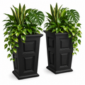 Wyndham 24in Self-Watering Tall Planter (2-Pack)
